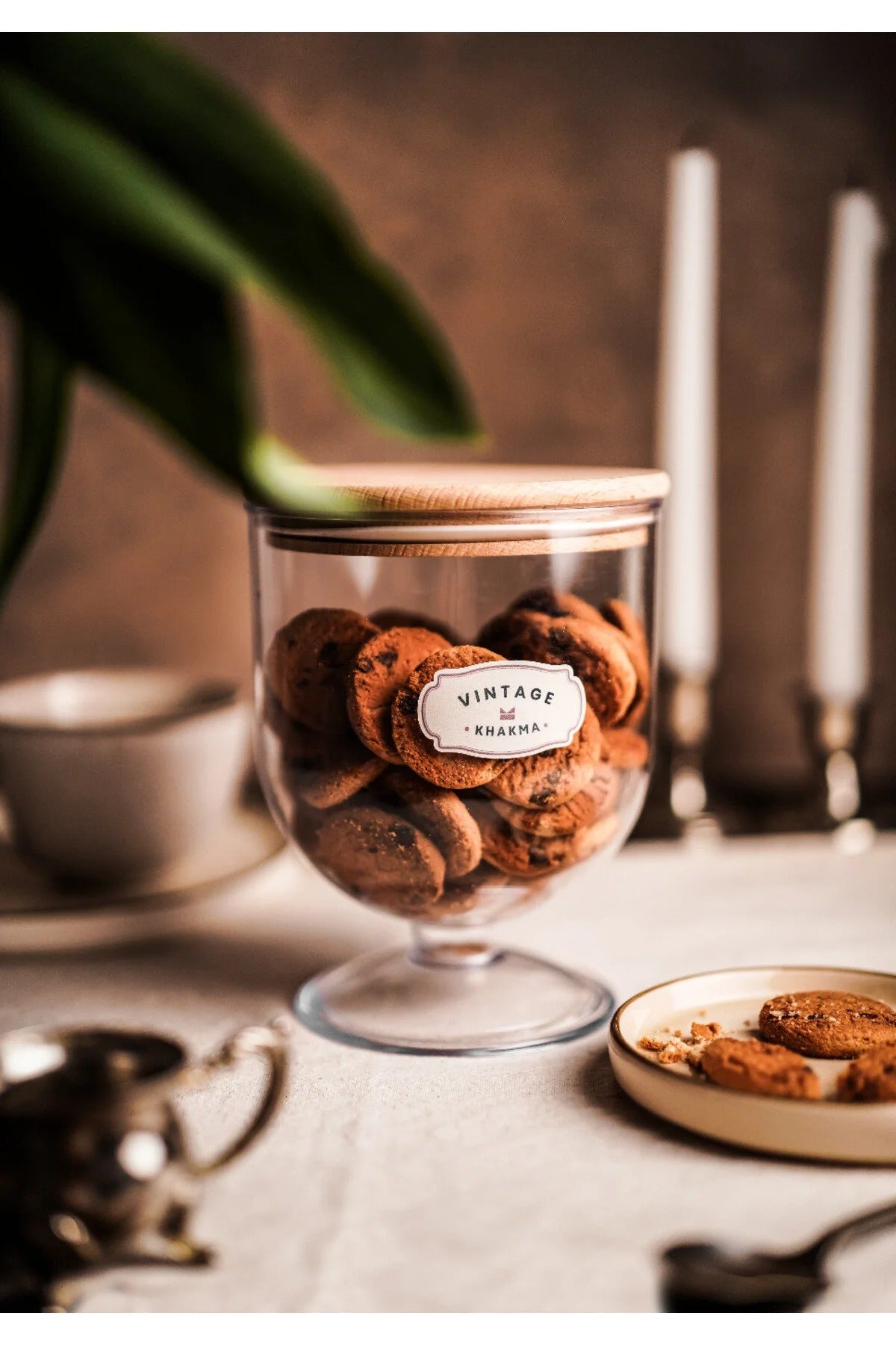 DEKORATİF VAKUM-AHŞAP KAPAKLI MİKA 1,5lt BULAŞIK MAKİNASI TABLET SAKLAMA KUTUSU