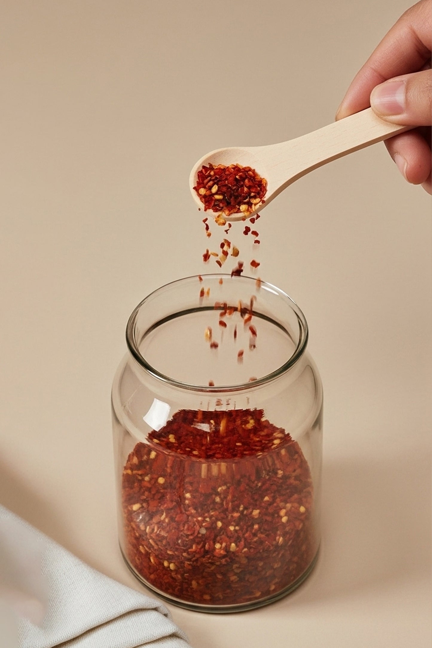 Ahşap Kapaklı Şeffaf Cam Tuz ve Karabiber Kavanozu Seti – Ahşap Standlı 2'li Set / 250 ml