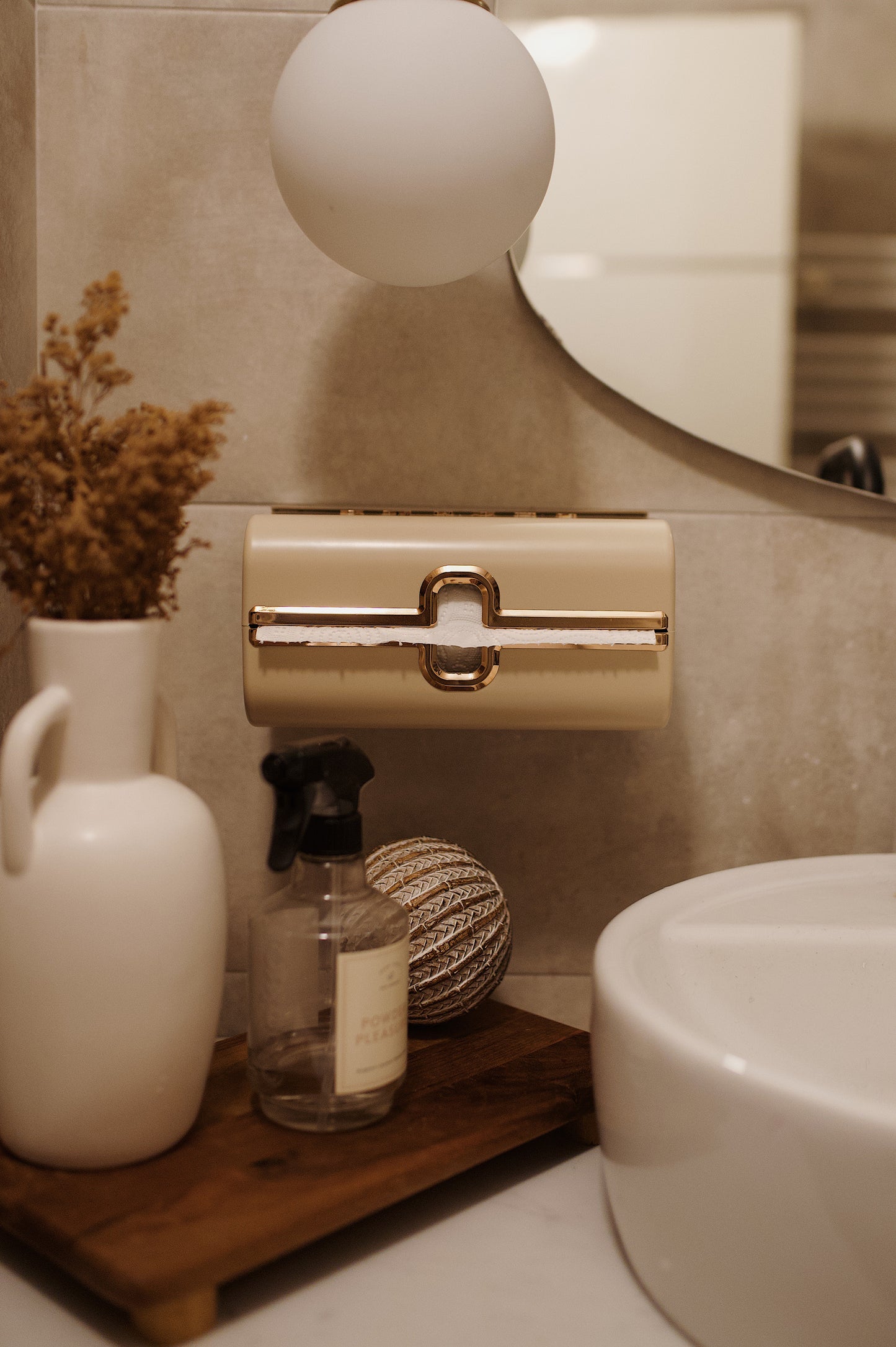 Mocha Kağıt Havlu Tutucu & Peçetelik – Şık Tasarımlı Dekoratif  Fonksiyonel Peçetelik