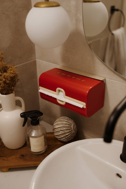 Retro Kağıt Havlu Tutucu & Peçetelik – Şık Tasarımlı Dekoratif  Fonksiyonel Peçetelik