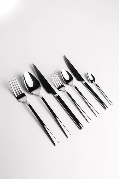 12 Kişilik 84 Parça Pırlanta Çelik Çatal Kaşık Bıçak Seti Pır7li12k84p