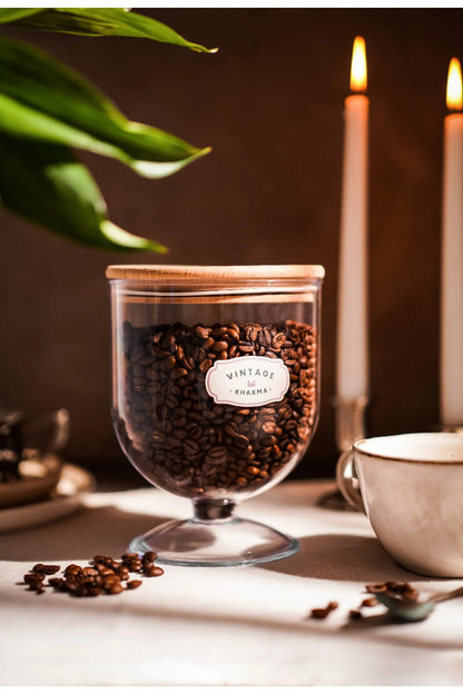 DEKORATİF VAKUM-AHŞAP KAPAKLI MİKA 1,5lt BULAŞIK MAKİNASI TABLET SAKLAMA KUTUSU