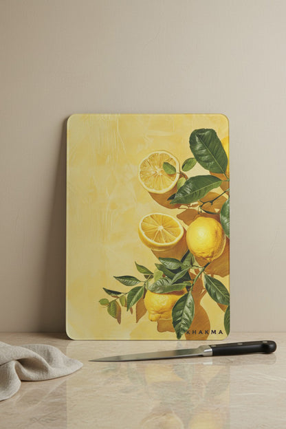 LemonArt Cam Kesme Tahtası – 25x35 cm | Temperli Cam
