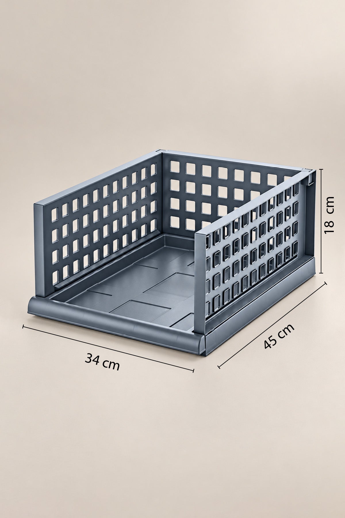 Tek Akıllı Raf Maxi modülü ve ölçüleri: 34 x 45 x 18 cm