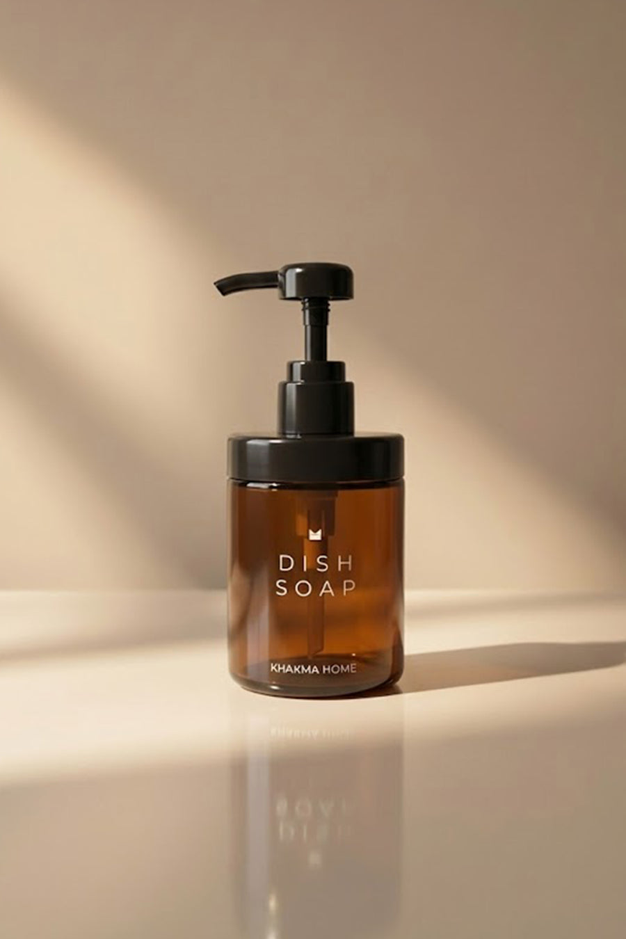 Amber Cam Bulaşık Deterjanlığı – 250 ml Pompalı, Dish Soap Yazılı