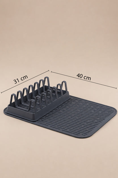 Raflı silikon bulaşık kurutma matı ölçüleri: 40 cm x 31 cm